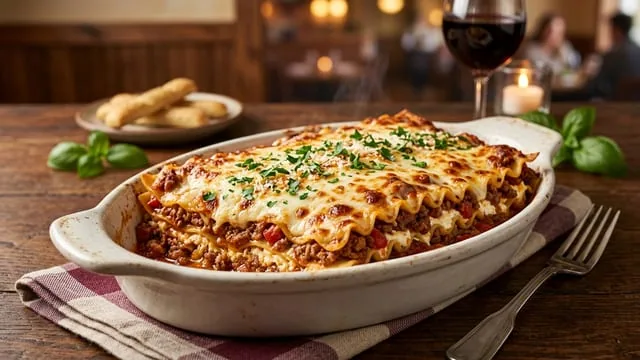 Lasagna Classico — menu illustration