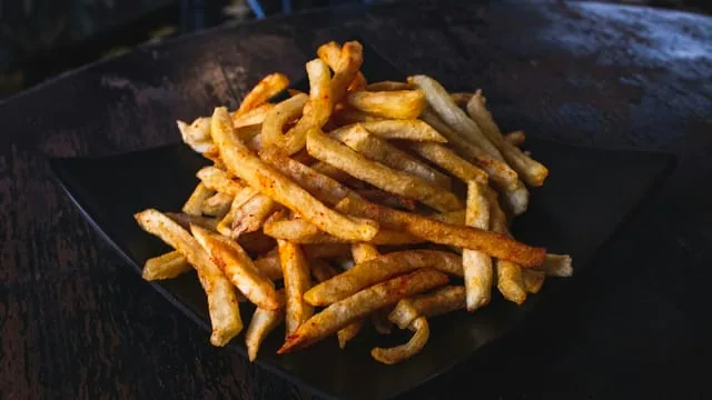 Steak fries — menu illustration